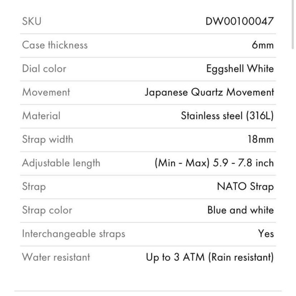 Daniel Wellington Classic Glasgow Navy/White Watch - Picture 2 of 4